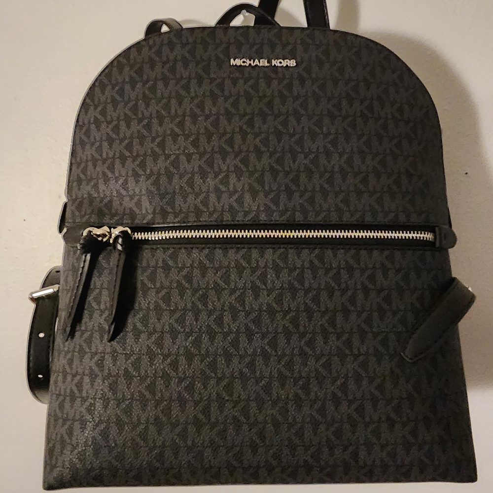 Michael Kors Monogram Black Backpack